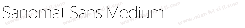 Sanomat Sans Medium字体转换